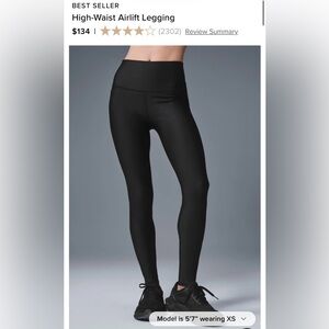 Alo High-Waist Black Leggings